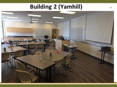 The completed classroom in YVC Building 2.